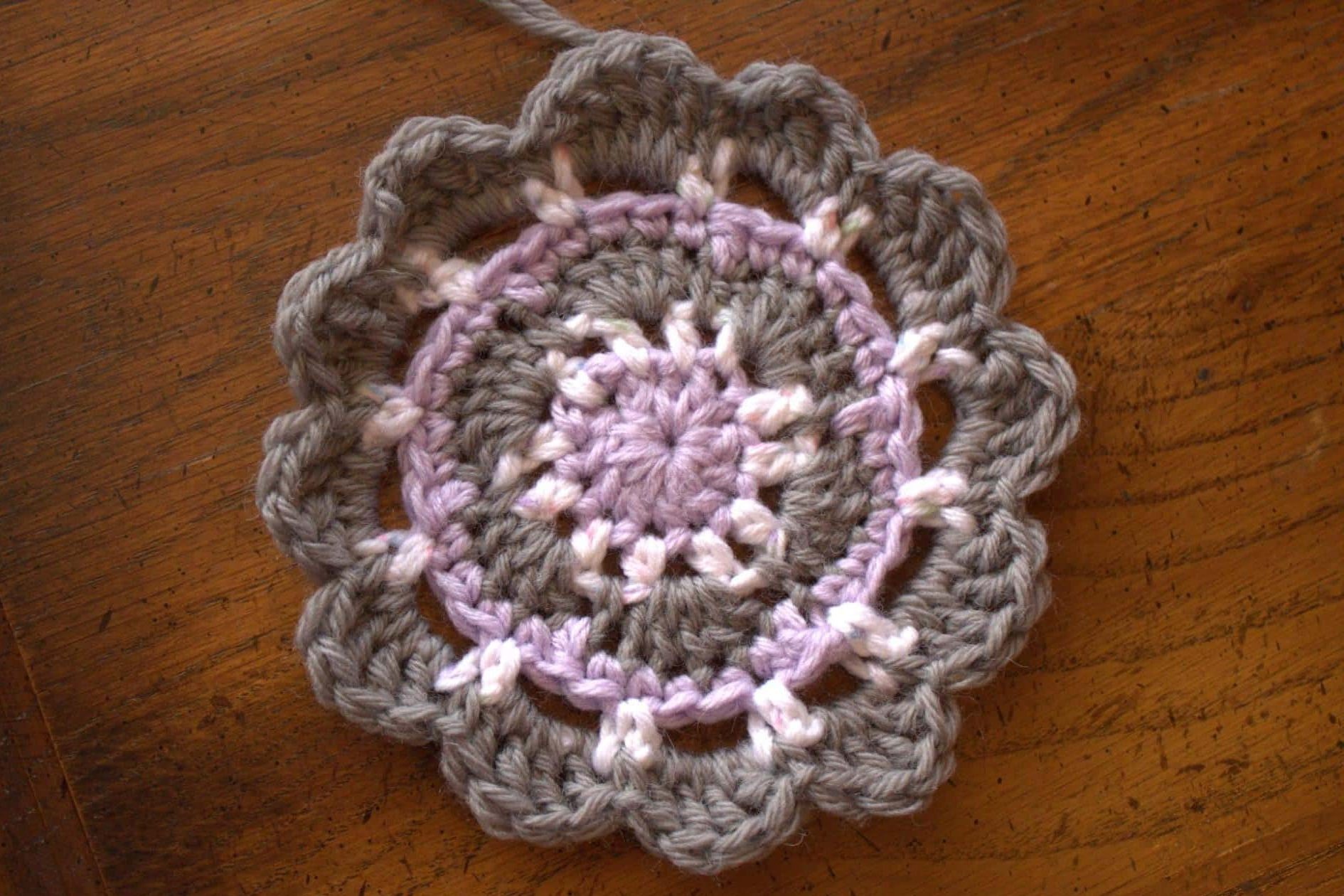 Mandala Coaster Step-by-Step round 6 Mandala Coaster Pattern Instruction Round 6