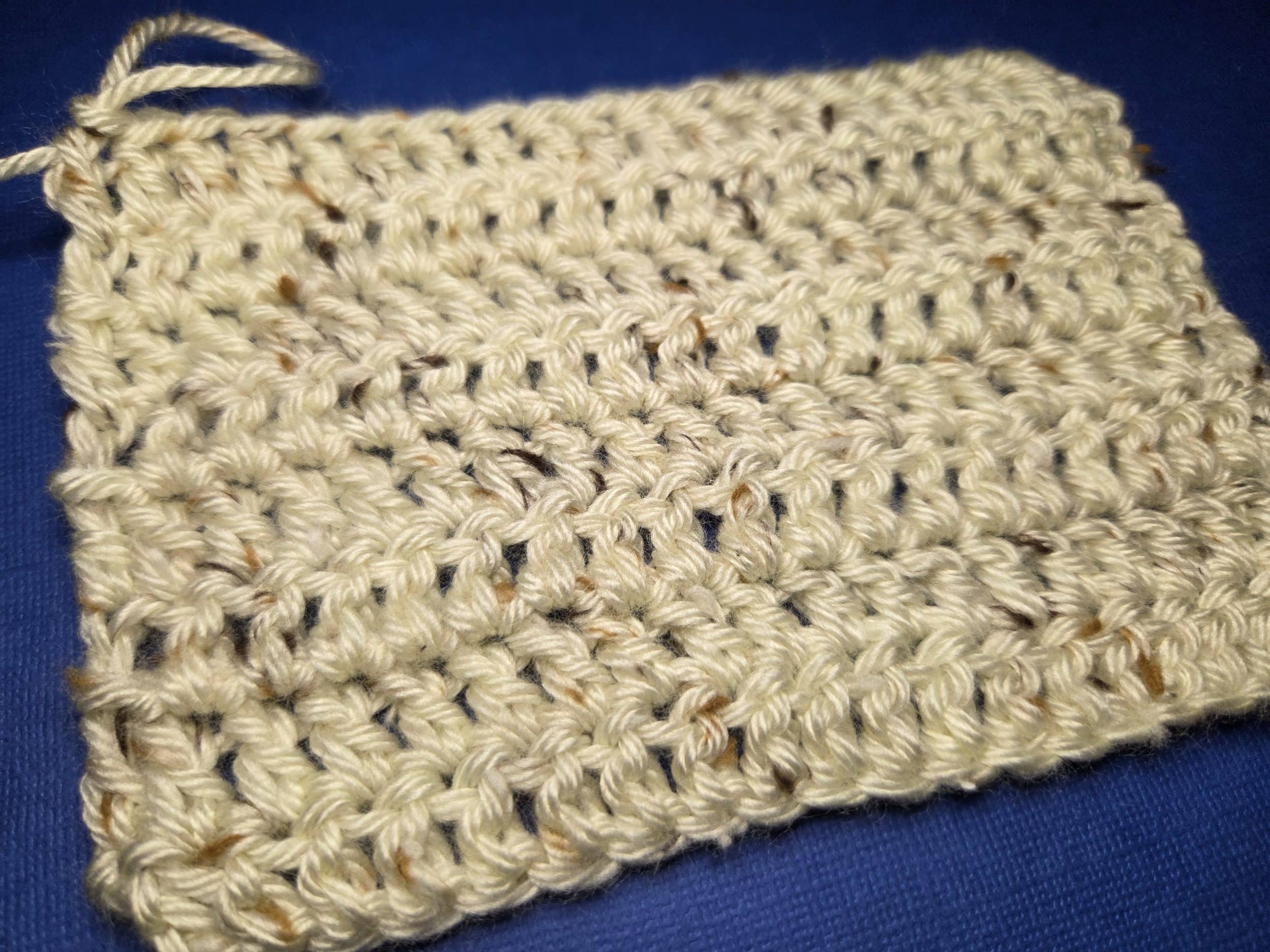 5MindfulStitches (9) Mindful stitches for a calmer mind. Close-up of half-double crochet.