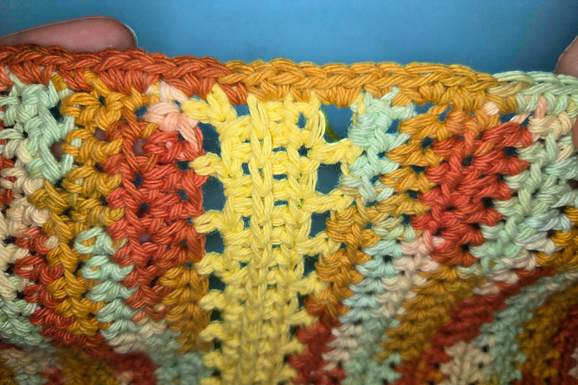 Untitled design Easy HDC hand towel crochet free pattern. Stitches picked up on edge.